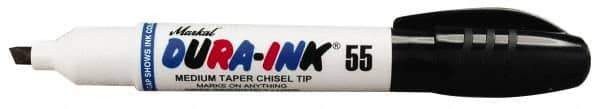 Markal - Black Permanent Marker - Chisel Tip - All Tool & Supply