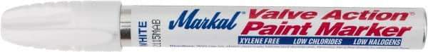 Markal - White Lead-Free Paint Marker - Alcohol Base Ink - All Tool & Supply