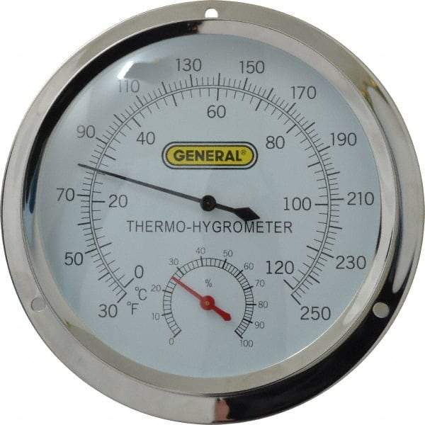 General - 30 to 250°F, Thermo-Hygrometer - All Tool & Supply