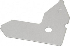 Value Collection - 1/16 Inch Radius Gage - Chrome Coated, Stainless Steel - All Tool & Supply