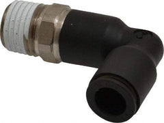 Legris - 5/16" OD, 1/4 NPT, Nylon/Nickel Plated Brass Push-to-Connect Extended Male Elbow - 290 Max psi - All Tool & Supply