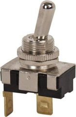 GC/Waldom - SPST Heavy Duty On-Off Toggle Switch - Quick Connect Terminal , Bat Handle Actuator, 3/4 hp at 125/250 VAC hp, 125 VAC at 20 A & 250 VAC at 10 A - All Tool & Supply