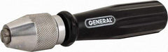 General - 6-7/8" Long, 1/4" Capacity, Pin Vise - 1" Body Diam 0.04" Min Capacity - All Tool & Supply