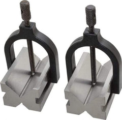 Value Collection - 17.46 to 1-1/2" Capacity, 90° Angle, Tool Steel V-Block - 2-3/4" Long x 1-3/4" Wide x 1-7/16" High, Sold as 2 Block Set - All Tool & Supply