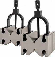 Value Collection - 25.4 to 1-1/2" Capacity, 90° Angle, Tool Steel V-Block - 2-3/4" Long x 2-1/2" Wide x 1-3/4" High, Sold as Matched Pair - All Tool & Supply