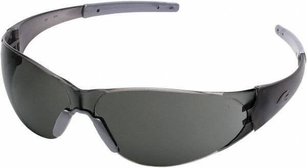 MCR Safety - Gray Lenses, Frameless Safety Glasses - Anti-Fog, Scratch Resistant, Size Universal, Wrap Around - All Tool & Supply