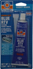 Permatex - 3 oz Tube Blue Butyl Rubber Gasket Sealant - -65 to 400°F Operating Temp, 24 hr Full Cure Time - All Tool & Supply