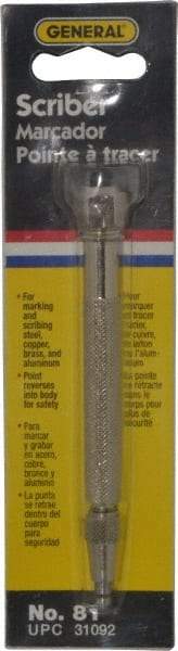 General - 5-3/4" OAL Pocket Scriber - Steel - All Tool & Supply