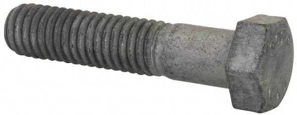 Value Collection - 3/8-16 Thread, 1-3/4" Length Under Head, Steel Hex Head Bolt - Hot Dipped Galvanized Coated, UNC Thread, ASTM A307, Grade 2 - All Tool & Supply