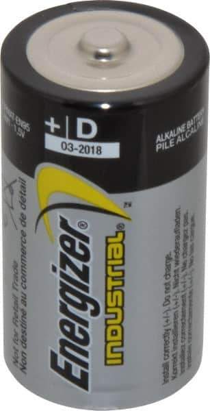 Energizer - Size D, Alkaline, 12 Pack, Standard Battery - 1.5 Volts, Button Tab Terminal, LR20, ANSI, IEC Regulated - All Tool & Supply