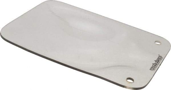 PRO-SAFE - Polycarbonate Concave Shield - 6" Wide x 8" Long x 1/8" Thick, Magnetic Base, For General Purpose Use - All Tool & Supply