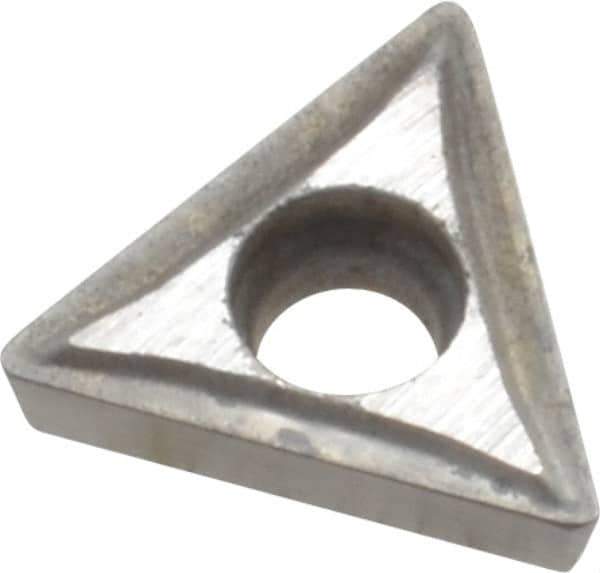 APT - TPGH21.51 Grade C5/C6 Carbide Turning Insert - 60° Triangle, 1/4" Inscr Circle, 3/32" Thick, 1/64" Corner Radius - All Tool & Supply