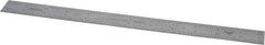 PEC Tools - 12" Long, 1/100, 1/64, 1/32, 1/10" Graduation, Rigid Steel Rule - 5R Graduation Style, 1" Wide, Silver, Satin Chrome Finish - All Tool & Supply