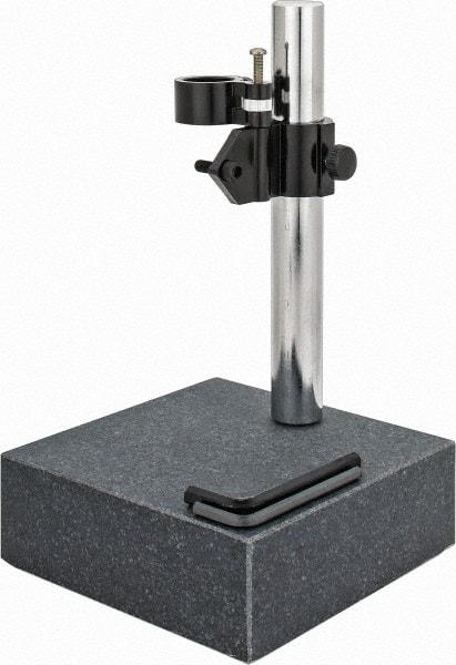 Value Collection - Granite, Rectangular Base, Comparator Gage Stand - 10" High, 6" Base Length x 6" Base Width x 2" Base Height - All Tool & Supply