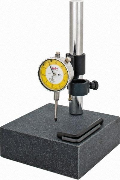 Value Collection - Granite, Rectangular Base, Comparator Gage Stand - 10" High, 6" Base Length x 6" Base Width x 2" Base Height - All Tool & Supply