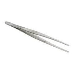 Value Collection - 7" OAL Stainless Steel Assembly Tweezers - Blunt, Serrated Points - All Tool & Supply