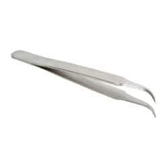 Value Collection - 4-1/4" OAL Stainless Steel Assembly Tweezers - Sharp Bent Points - All Tool & Supply