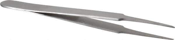 Value Collection - 4-1/4" OAL Stainless Steel Assembly Tweezers - Narrow Sharp Points - All Tool & Supply