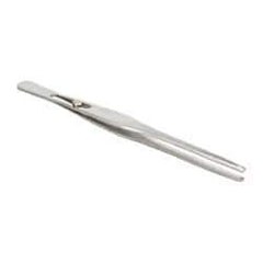 Value Collection - 6-1/2" OAL Stainless Steel Assembly Tweezers - Slide Lock, Blunt Points - All Tool & Supply