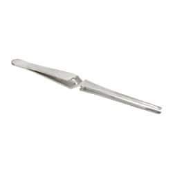 Value Collection - 6-1/2" OAL Stainless Steel Assembly Tweezers - Self-Closing, Blunt Serrated Points - All Tool & Supply