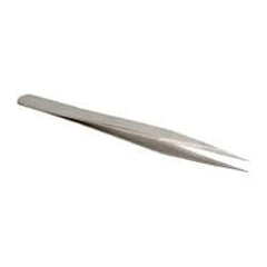 Value Collection - 4-3/4" OAL 3-SS Precision Tweezers - Very Fine - All Tool & Supply