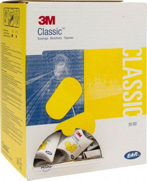 3M - Disposable, Uncorded, 29 dB Earplugs - Yellow, 200 Pairs - All Tool & Supply