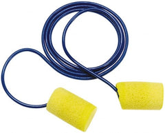 Earplug: Foam, Barrel, Roll Down, Corded Yellow