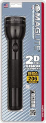 Mag-Lite - Krypton Bulb, 27 Lumens, Industrial/Tactical Flashlight - Black Aluminum Body, 2 D Batteries Not Included - All Tool & Supply