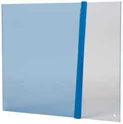 PRO-SAFE - Acrylic Flat Shield - 8" Wide x 10" Long x 1/8" Thick, Magnetic Base, For General Purpose Use - All Tool & Supply