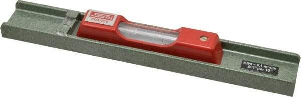 SPI - 8" Long, 0.001" Graduation Sensitivity per 10", 2 Vials, Machinists' Level - 1-3/32" Wide - All Tool & Supply