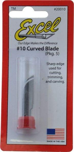 Excel - 5 Piece Steel Hobby Blade - 1-7/16" OAL - All Tool & Supply