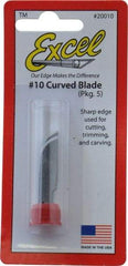 Excel - 5 Piece Steel Hobby Blade - 1-7/16" OAL - All Tool & Supply