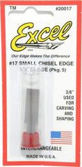 Excel - 5 Piece Steel Hobby Blade - 1-1/2" OAL - All Tool & Supply