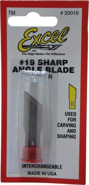 Excel - 5 Piece Steel Hobby Blade - 1-5/8" OAL - All Tool & Supply