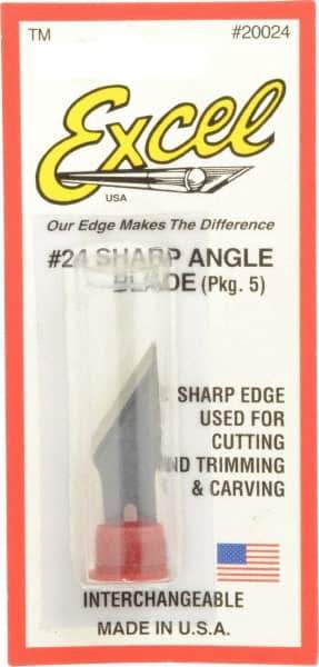 Excel - 5 Piece Steel Hobby Blade - 1-1/2" OAL - All Tool & Supply