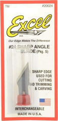 Excel - 5 Piece Steel Hobby Blade - 1-1/2" OAL - All Tool & Supply