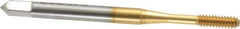 OSG - #4-40 UNC H5 Thread Limit Bottoming Thread Forming Tap - Cobalt, TiN Finish, 1-7/8" OAL, 9/16" Thread Length, Right Hand Thread, Series HY-PRO NRT - All Tool & Supply