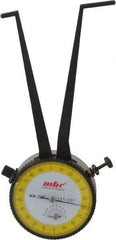 Value Collection - 1-1/2 to 2-1/2" Black Oxide & Chrome Plated Inside Dial Caliper Gage - 0.001" Graduation, 0.038mm Accuracy, 3-1/4" Leg Length, Ball Contact Points - All Tool & Supply