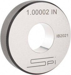 SPI - 1" Inside x 2-1/2" Outside Diameter, 0.63" Thick, Setting Ring - Accurate to 0.0001", Silver - All Tool & Supply