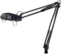 Electrix - 45 Inch, Articulated, Clamp on, Halogen, Black, General Purpose Task Light - 100 Watt, Nonmagnifying - All Tool & Supply