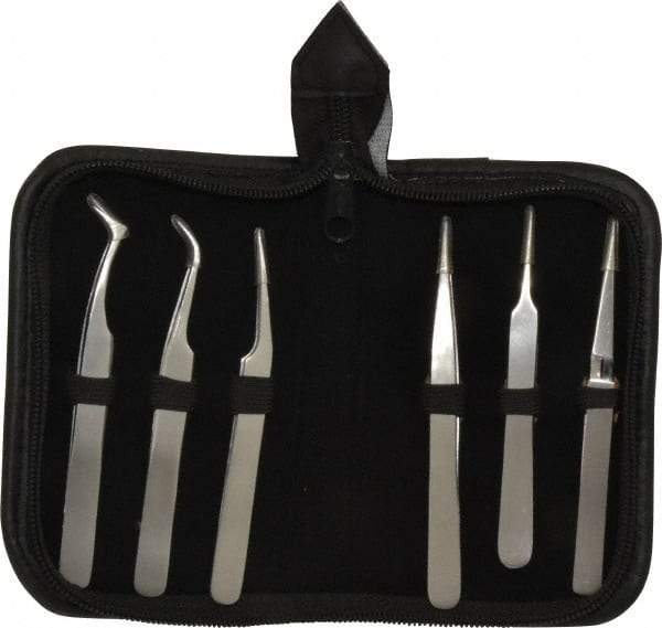 Value Collection - Stainless Steel Tweezer Set - 6 Piece - All Tool & Supply