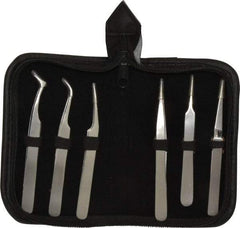 Value Collection - Stainless Steel Tweezer Set - 6 Piece - All Tool & Supply