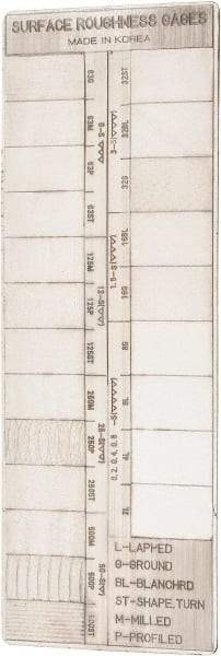 Value Collection - 2 to 500 micro Inch Surface Finish, Surface Finish Comparator - 22 Specimens - All Tool & Supply