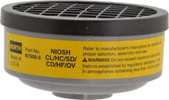 North - Yellow Cartridge - Series 7700, Protects Against Acid Gas, Organic Vapor - All Tool & Supply