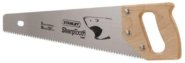 Stanley - 15" Blade Handsaw - Hardwood Handle - All Tool & Supply