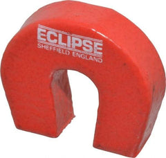 Eclipse - 19/64" Overall Width, 1-1/8" Deep, 1" High, 2-3/4 Lb Average Pull Force, Alnico Horseshoe Magnet - 550°C Operating Temprature, 1/4" Gap Width, 7/16" Pole Width, Grade 5 Alnico - All Tool & Supply