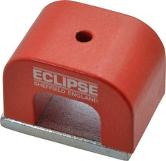 Eclipse - 1 Hole, 0.1969" Hole Diam, 1-3/16" Overall Width, 1-49/64" Deep, 1-3/16" High, 26 Lb Average Pull Force, Alnico Power Magnets - 11mm Pole Width, 550°C Max Operating Temp, Grade 5 Alnico - All Tool & Supply