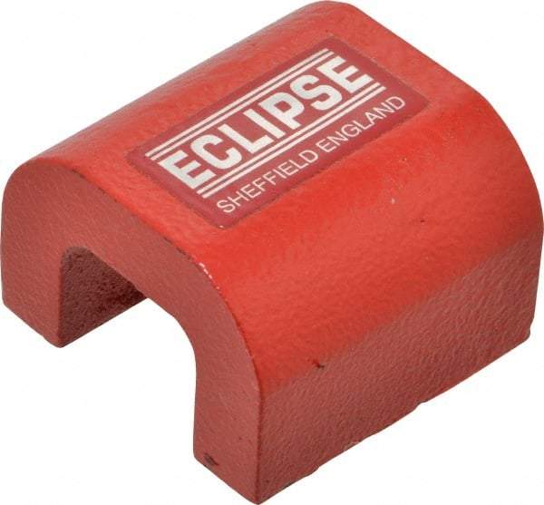 Eclipse - 0 Hole, 2-7/16" Overall Width, 2-3/8" Deep, 1-13/64" High, 76 Lb Average Pull Force, Alnico Power Magnets - 14.28mm Pole Width, 550°C Max Operating Temp, Grade 5 Alnico - All Tool & Supply