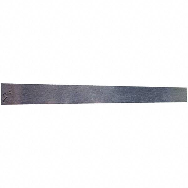 Value Collection - 2° Angle, 3 Inch Long, Angle Block - 55 RC Hardness - All Tool & Supply