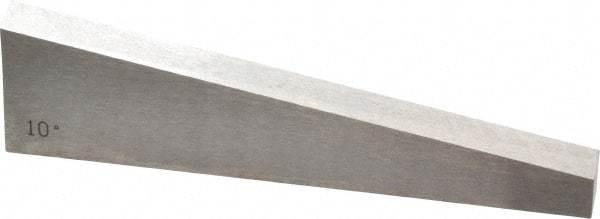 Value Collection - 10° Angle, 3 Inch Long, Angle Block - 55 RC Hardness - All Tool & Supply